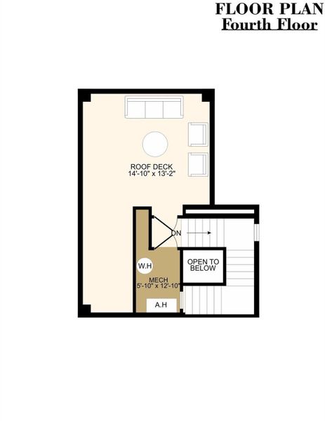 2D floor plan layout of this home in , Houston, TX (Image 4).