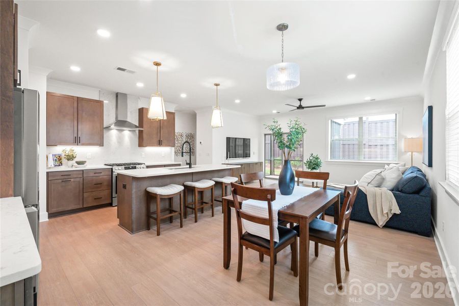 Furnished interior view inside a new home in , Charlotte (Image 14). Furnished interior view inside a new home in , Charlotte (Image 14).