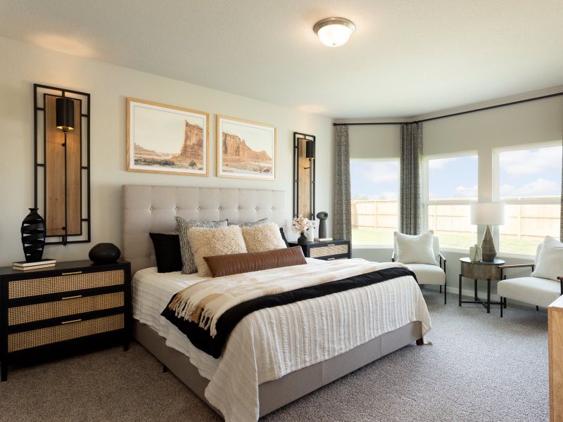 Furnished interior view inside a new home in Sundance Cove - Classic Series, Crosby (Image 4).