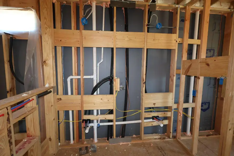 In-progress construction of a new home in Two Step Farm 35', Montgomery, TX (Image 5).