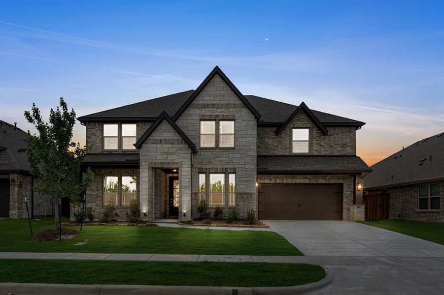 Front exterior of a new home in Addison Hills, Cedar Hill, TX, highlighting curb appeal (Image 23).
