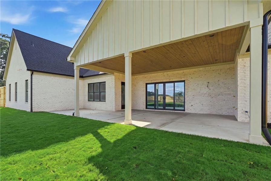 Exterior details and patio area of a home in , Winder (Image 6).
