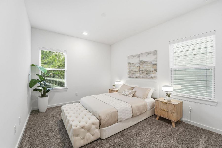 Furnished interior view inside a new home in Highland Commons, Houston (Image 11).