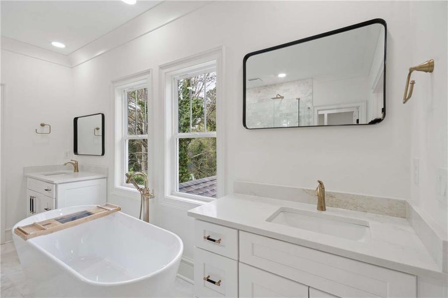 Furnished interior view inside a new home in , Atlanta (Image 8). Furnished interior view inside a new home in , Atlanta (Image 8).