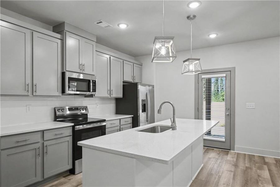 Furnished interior view inside a new home in , Norcross (Image 8).