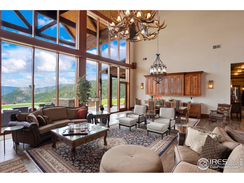 Furnished interior view inside a new home in , Estes Park (Image 15).