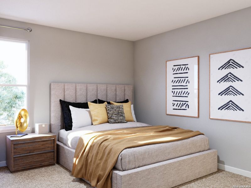 Furnished interior view inside a new home in Cinco Lakes, San Antonio (Image 16).