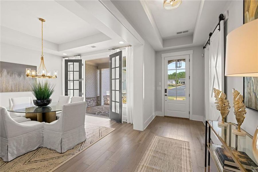 Furnished interior view inside a new home in Soleil Belmont Park, Canton (Image 55).