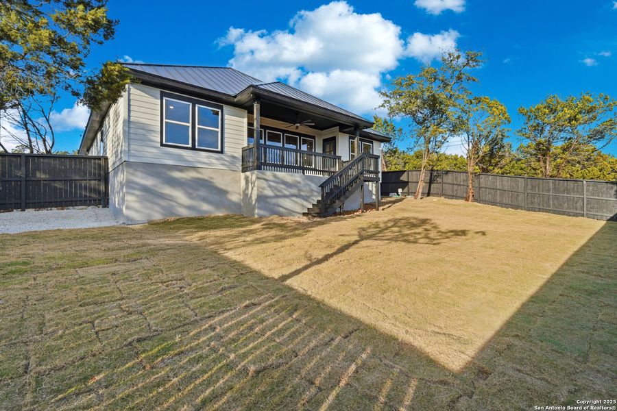 Exterior details and patio area of a home in , Spring Branch (Image 4). Exterior details and patio area of a home in , Spring Branch (Image 4).