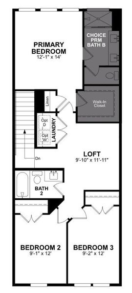 2D floor plan layout of this home in Townes on Leesville, Durham, NC (Image 5). 2D floor plan layout of this home in Townes on Leesville, Durham, NC (Image 5).