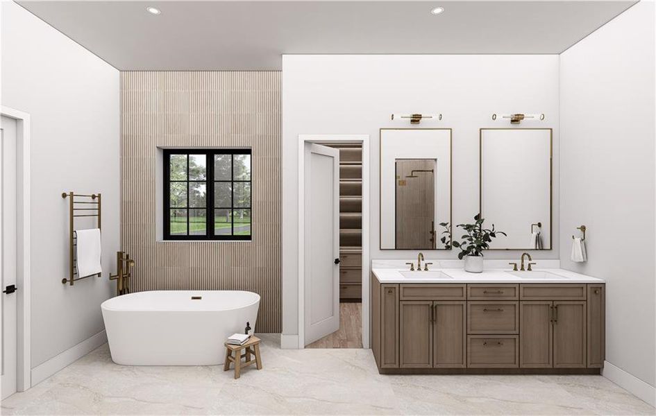 Furnished interior view inside a new home in , Alpharetta (Image 5).