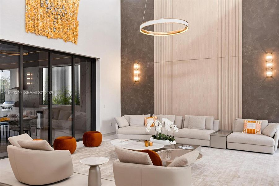 Furnished interior view inside a new home in , Miami (Image 15). Furnished interior view inside a new home in , Miami (Image 15).