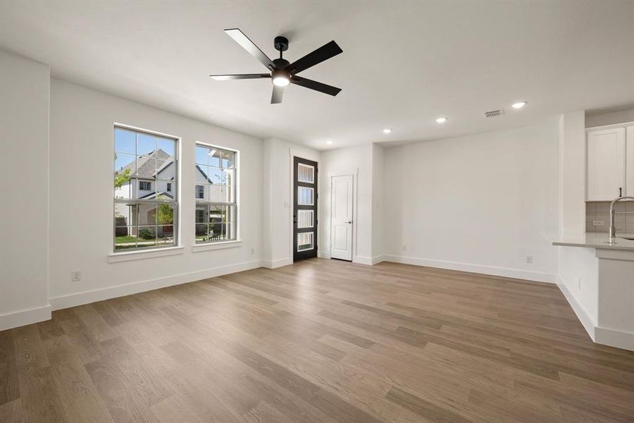 Your spacious, light filled family room is the perfect place to host friends and family! Your spacious, light filled family room is the perfect place to host friends and family!