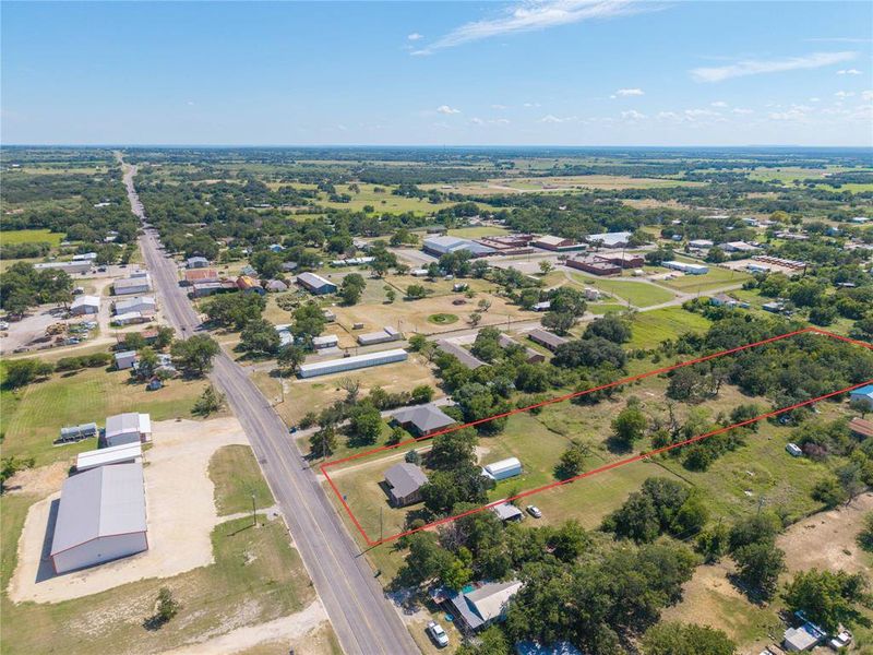 Aerial overview of property's location featuring property parcel outlined Aerial overview of property's location featuring property parcel outlined