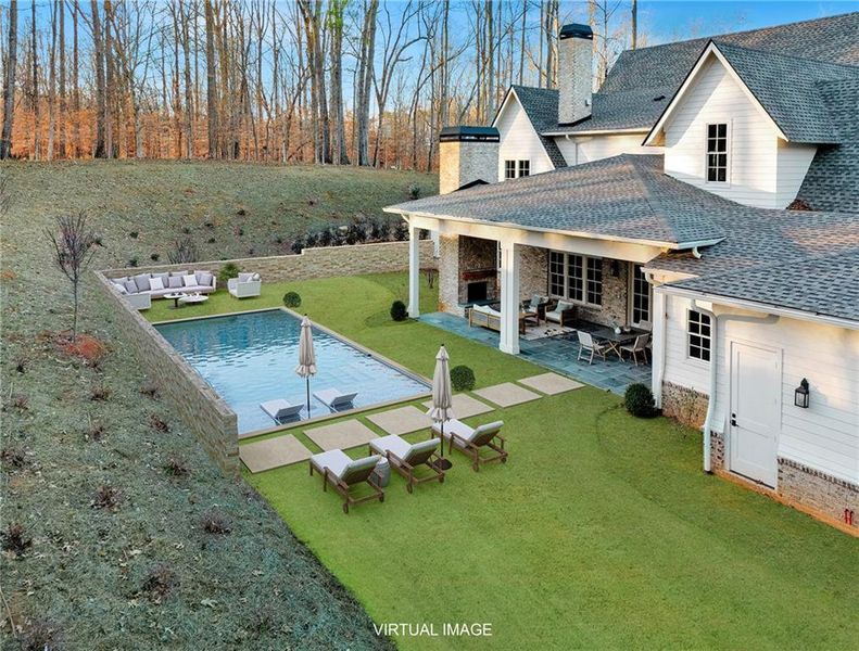 Exterior details and patio area of a home in , Canton (Image 31).