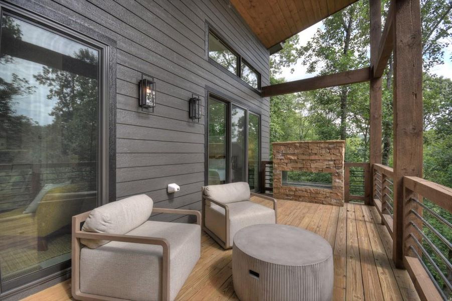 Exterior details and patio area of a home in , Blue Ridge (Image 26). Exterior details and patio area of a home in , Blue Ridge (Image 26).