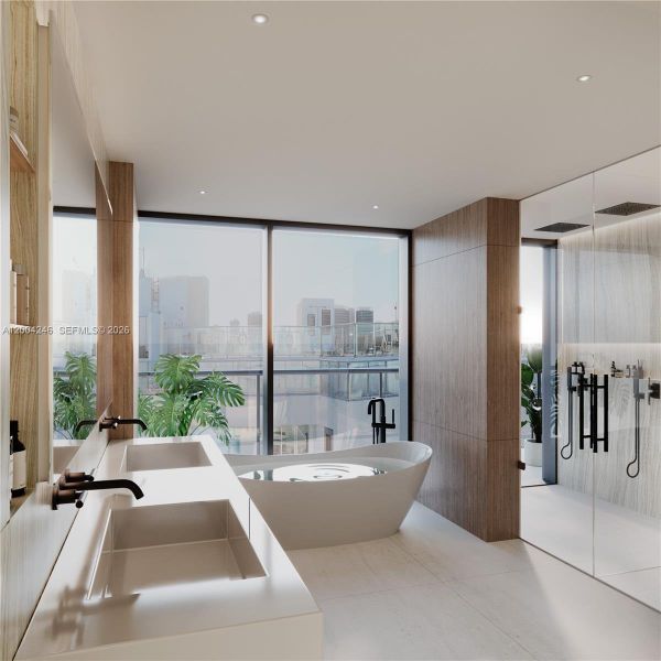 Furnished interior view inside a new home in , Bay Harbor Islands (Image 10).