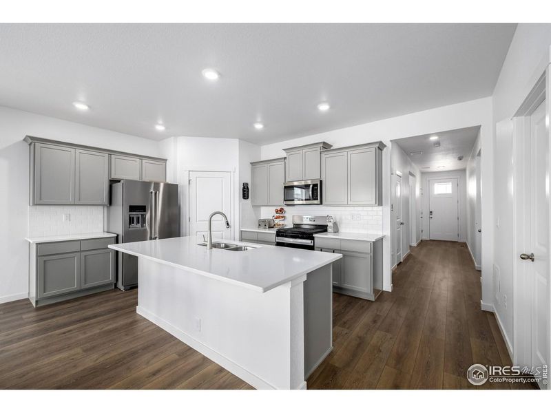 Furnished interior view inside a new home in Fossil Creek Ranch, Windsor (Image 25). Furnished interior view inside a new home in Fossil Creek Ranch, Windsor (Image 25).