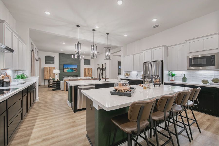 Representative furnished interior of a home built from the Adelaide by Chesmar Homes in Mesa Western, Cibolo (Image 6).