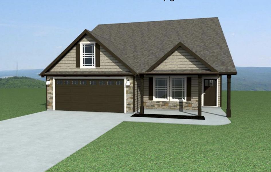 Exterior rendering of this home design in Bent Tree, Gaffney, SC (Image 2). Exterior rendering of this home design in Bent Tree, Gaffney, SC (Image 2).