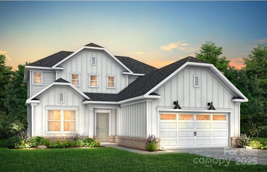 Front exterior of a new home in Parkside Crossing, Charlotte, NC, highlighting curb appeal (Image 1). Front exterior of a new home in Parkside Crossing, Charlotte, NC, highlighting curb appeal (Image 1).