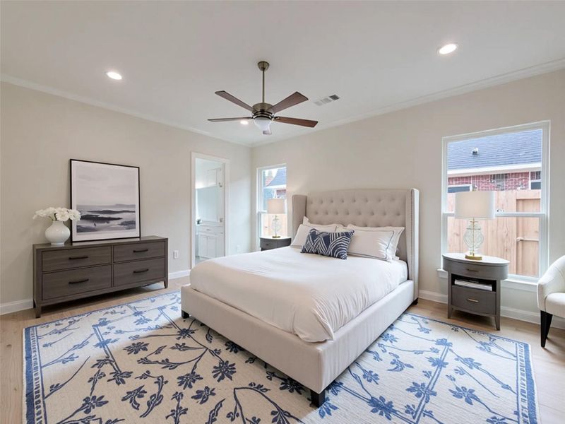 Furnished interior view inside a new home in , Conroe (Image 7).