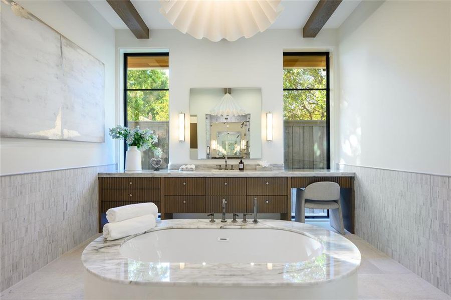 Furnished interior view inside a new home in , Dallas (Image 9). Furnished interior view inside a new home in , Dallas (Image 9).