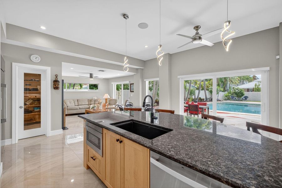 Furnished interior view inside a new home in , Fort Lauderdale (Image 42).