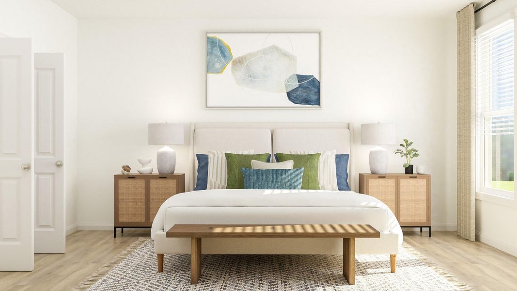 Furnished interior view inside a new home in Lively Ranch: Brookstone Collection, Georgetown (Image 8).