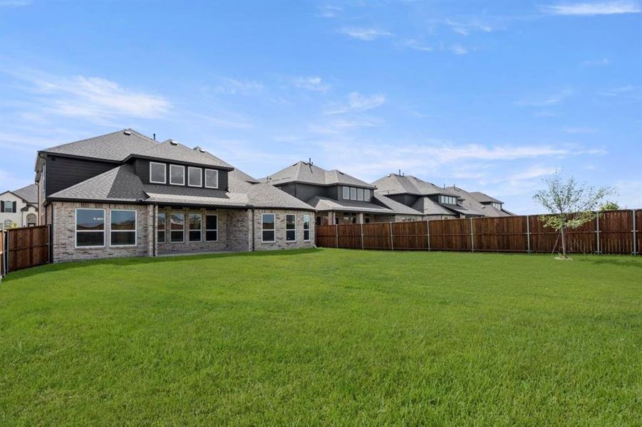 Exterior details and patio area of a home in Sutton Fields, Celina (Image 23). Exterior details and patio area of a home in Sutton Fields, Celina (Image 23).