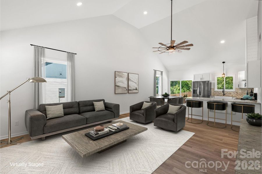 Furnished interior view inside a new home in , Cherryville (Image 7).