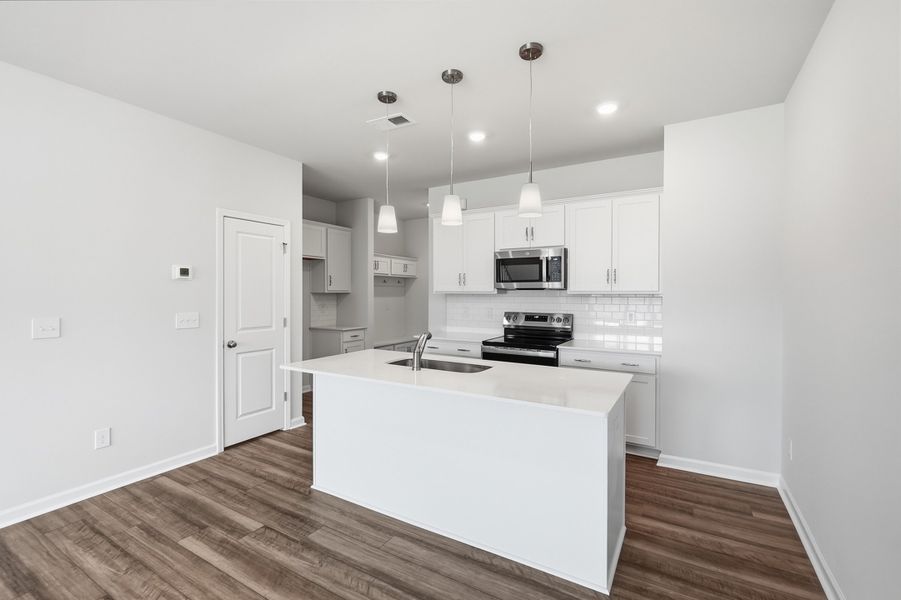 Furnished interior view inside a new home in Nichols Landing, Charlotte (Image 6).