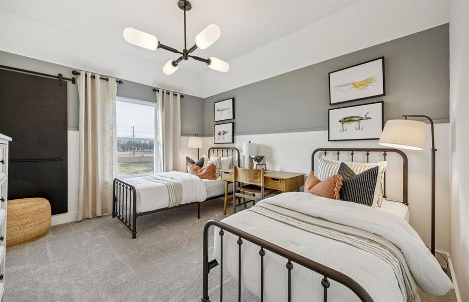 Secondary bedroom *model representation