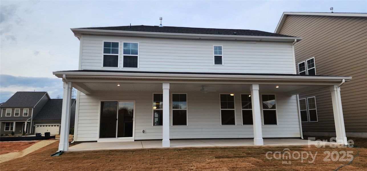 Covered rear porch Covered rear porch
