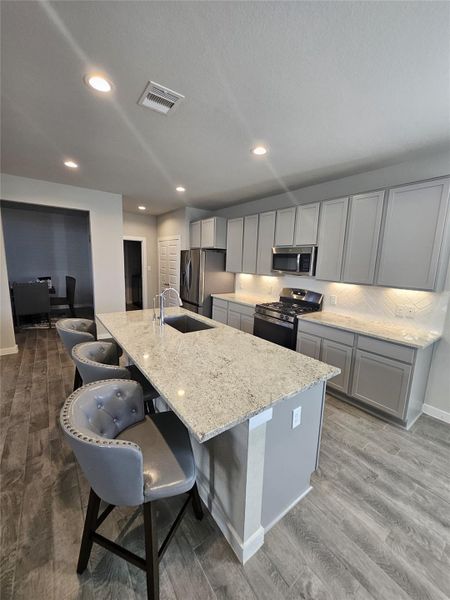 Furnished interior view inside a new home in Briarwood Crossing, Rosenberg (Image 32). Furnished interior view inside a new home in Briarwood Crossing, Rosenberg (Image 32).
