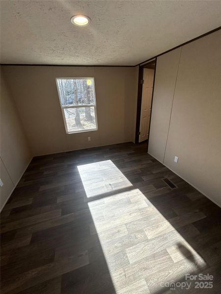 Bedroom off living room