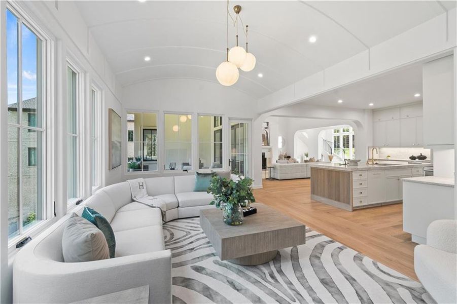 Furnished interior view inside a new home in , Alpharetta (Image 59).