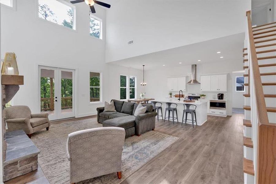 Furnished interior view inside a new home in , Cartersville (Image 6).