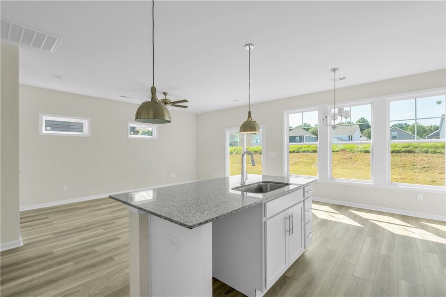 Furnished interior view inside a new home in Brownstone Park, Easley (Image 6).