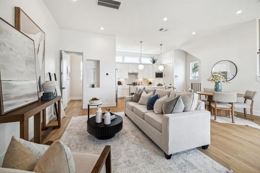 Furnished interior view inside a new home in , Houston (Image 10).