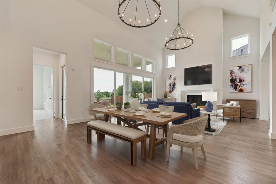 Furnished interior view inside a new home in Light Farms Graham/Reagan, Celina (Image 14). Furnished interior view inside a new home in Light Farms Graham/Reagan, Celina (Image 14).