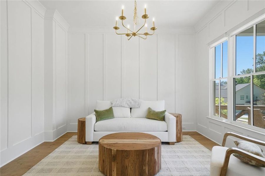 Furnished interior view inside a new home in Malone's Pond, Ball Ground (Image 17).