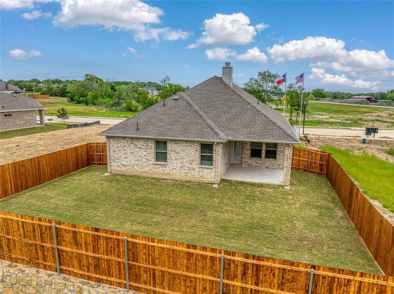 Exterior details and patio area of a home in Heritage Grove, Blue Ridge (Image 23).