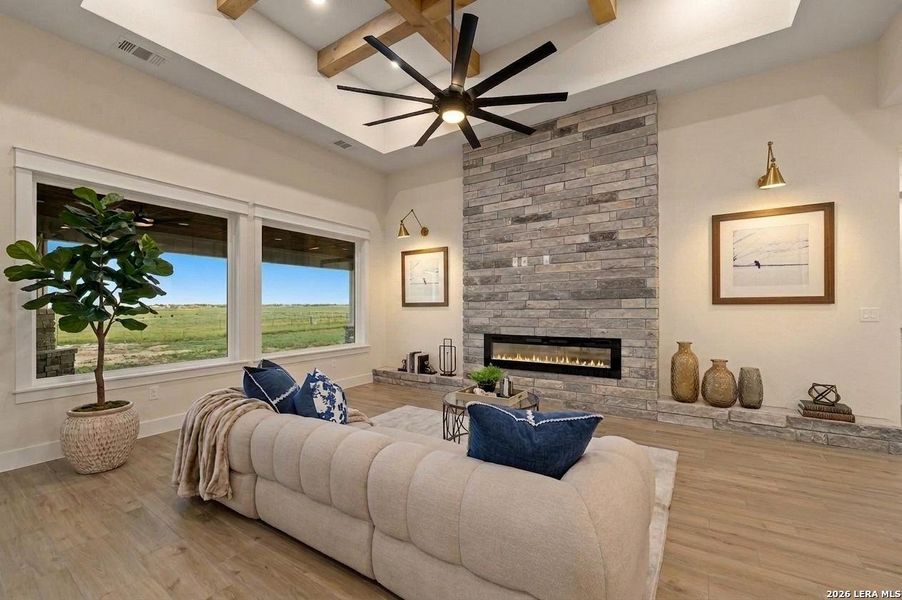 Furnished interior view inside a new home in , La Vernia (Image 8). Furnished interior view inside a new home in , La Vernia (Image 8).