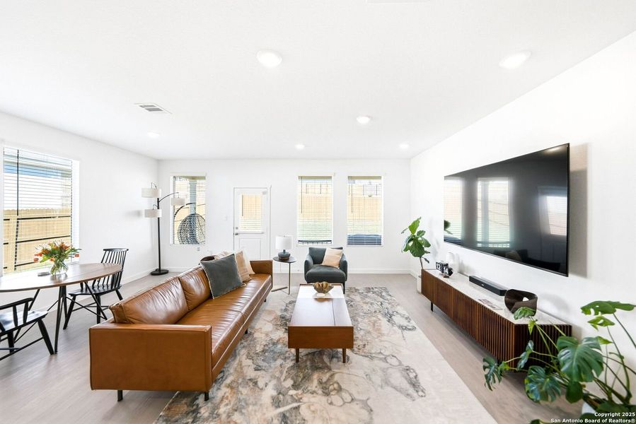 Furnished interior view inside a new home in Hidden Trails: Coastline Collection, Bulverde (Image 12).