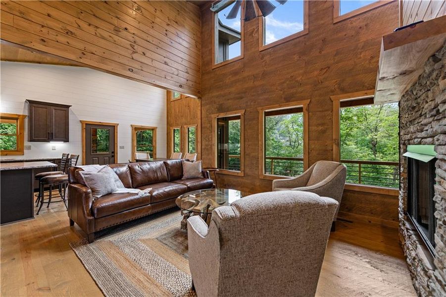 Furnished interior view inside a new home in , Blue Ridge (Image 10).