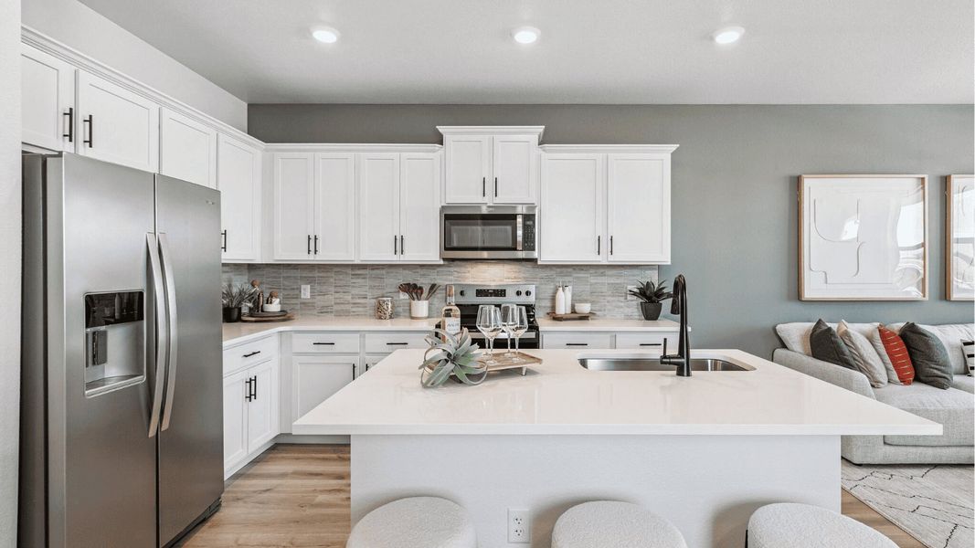 Furnished interior view inside a new home in Villas at Vantage, Berthoud (Image 3). Furnished interior view inside a new home in Villas at Vantage, Berthoud (Image 3).
