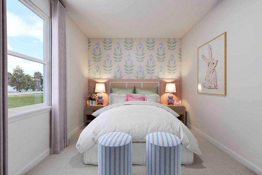Representative furnished interior of a home built from the The Wonderland by David Weekley Homes in The Preserve at Laurelton – Canopy Collection, Green Cove Springs (Image 5).