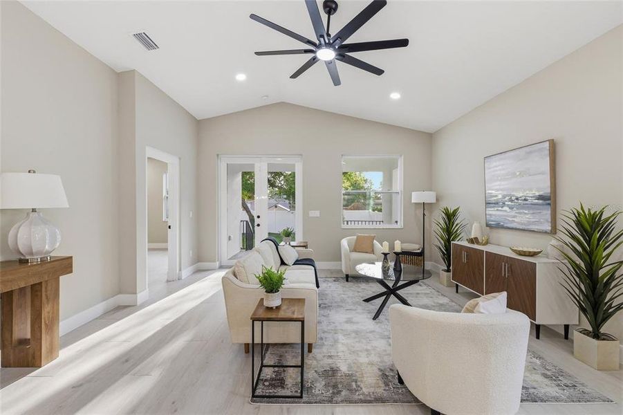 Furnished interior view inside a new home in , Tampa (Image 27).