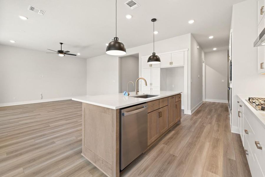 Furnished interior view inside a new home in Lariat, Liberty Hill (Image 14).